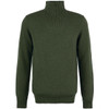 Mid Olive Barbour Mens Essential Lambswool Half Zip Sweater
