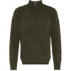 Seaweed Barbour Essential Lambswool Half Zip Jumper