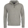 Light Grey Marl Barbour Mens Essential Lambswool Half Zip Sweater
