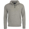 Light Grey Marl Barbour Mens Essential Lambswool Half Zip Sweater