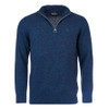 Navy Mix Barbour Mens Essential Lambswool Half Zip Sweater