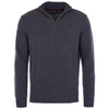 Charcoal Barbour Mens Essential Lambswool Half Zip Sweater