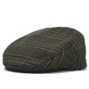 Olive Check Barbour Mens Wilkin Flat Cap