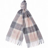Pink/Grey Barbour Tartan Scarf