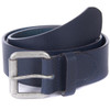 Navy Barbour Matt Leather Belt