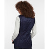 Navy Barbour Womens Wray Gilet On Model Rear