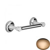 Antique Gold Samuel Heath Style Moderne Double Post Toilet Roll Holder N6652