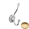 Brushed Gold Matt Samuel Heath Style Moderne Double Robe Hook N6639