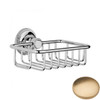 Brushed Gold Unlacquered Samuel Heath Style Moderne Soap Basket N6630