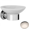 Polished Nickel Samuel Heath Style Moderne Soap Holder White Ceramic N6634W