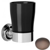 City Bronze Samuel Heath Style Moderne Tumbler Holder Black Ceramic N6635B