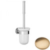 Brushed Gold Unlacquered Samuel Heath Style Moderne Toilet Brush White Ceramic N6649W