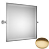 Brushed Gold Gloss Samuel Heath Style Moderne Framed Tilting Mirror L6749