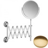 Brushed Gold Gloss Samuel Heath Style Moderne Extending Mirror L6708