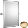 Brushed Gold Unlacquered Samuel Heath Style Moderne Framed Mirror L6743-C