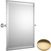 Brushed Gold Gloss Samuel Heath Style Moderne Framed Mirror L6743-C