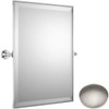 Stainless Steel Finish Samuel Heath Style Moderne Framed Mirror L6743-C