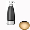 Non-Lacquered Brass Samuel Heath Style Moderne Freestanding Black Ceramic Liquid Soap Dispenser N6666B