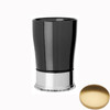 Brushed Gold Gloss Samuel Heath Style Moderne Freestanding Black Ceramic Tumbler Holder N6665B