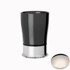 Polished Nickel Samuel Heath Style Moderne Freestanding Black Ceramic Tumbler Holder N6665B