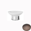 City Bronze Samuel Heath Style Moderne Freestanding White Ceramic Soap Holder N6664W