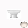 Polished Nickel Samuel Heath Style Moderne Freestanding White Ceramic Soap Holder N6664W