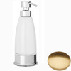Brushed Gold Gloss Samuel Heath Style Moderne Freestanding White Ceramic Liquid Soap Dispenser N6666W