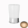 Antique Gold Samuel Heath Style Moderne Freestanding White Ceramic Tumbler Holder N6665W