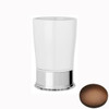 Country Bronze Samuel Heath Style Moderne Freestanding White Ceramic Tumbler Holder N6665W