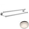 Polished Nickel Samuel Heath Style Moderne Double Towel Rail N6701