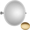 Brushed Gold Matt Samuel Heath Style Moderne Round Tilting Mirror L6745