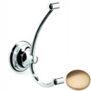 Brushed Gold unlacquered Samuel Heath Fairfield Double Robe Hook N9532