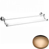 Antique Gold Samuel Heath Fairfield Ceramic Double Towel Rail N9562-B