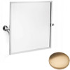 Brushed Gold unlacquered Samuel Heath Fairfield Framed Bevelled Tilting Mirror N9560