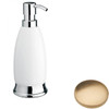 Brushed Gold unlacquered Samuel Heath Fairfield Freestanding Liquid Soap Dispenser N9566