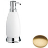 Brushed Gold Gloss Samuel Heath Fairfield Freestanding Liquid Soap Dispenser N9566