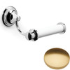 Brushed Gold Gloss Samuel Heath Fairfield Toilet Roll Holder N9537