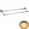Non-Lacquered Brass Samuel Heath Fairfield Double Towel Rail N9552