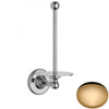 Non-Lacquered Brass Samuel Heath Antique Spare Toilet Roll Holder N4331