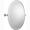Chrome Plated Samuel Heath Antique Framed Oval Mirror N4346