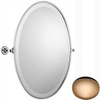 Antique Gold Samuel Heath Antique Framed Oval Mirror N4346