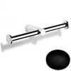 Matt Black Chrome Samuel Heath Xenon Double Paper Holder N5092