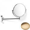 Brushed Gold Unlacquered Samuel Heath Xenon Pivotal Mirror Plain / Magnifying L5118