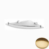 Brushed Gold Gloss Samuel Heath Xenon Glass Corner Shelf N5036