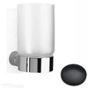 Matt Black Chrome Samuel Heath Xenon Frosted Glass Tumbler N5035