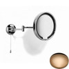 Antique Gold Samuel Heath Novis Double Arm LED Illuminated Magnifying Pivotal Mirror N510-3