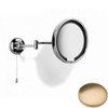 Brushed Gold Unlacquered Samuel Heath Novis Double Arm LED Illuminated Magnifying Pivotal Mirror N510-3