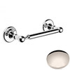 Polished Nickel Samuel Heath Novis Double Post Toilet Roll Holder N1052