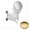Brushed Gold Matt Samuel Heath Novis Extending Mirror Plain / Magnifying L1108