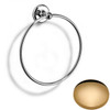 Non-Lacquered Brass Samuel Heath Novis Towel Ring N1098